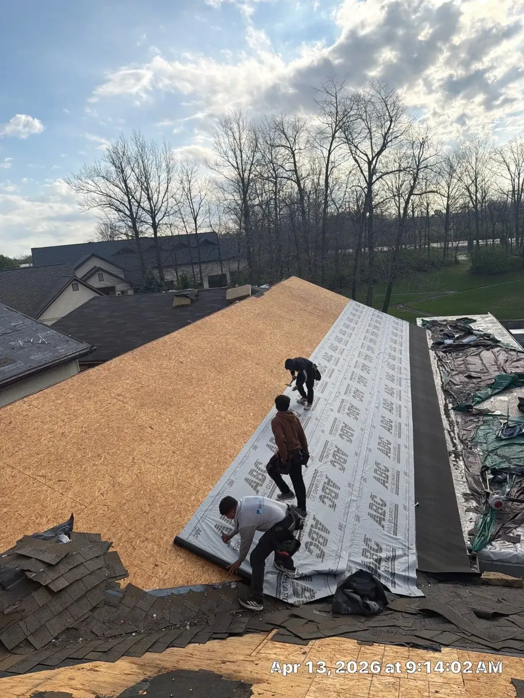 Flashing and seam work in Portage
