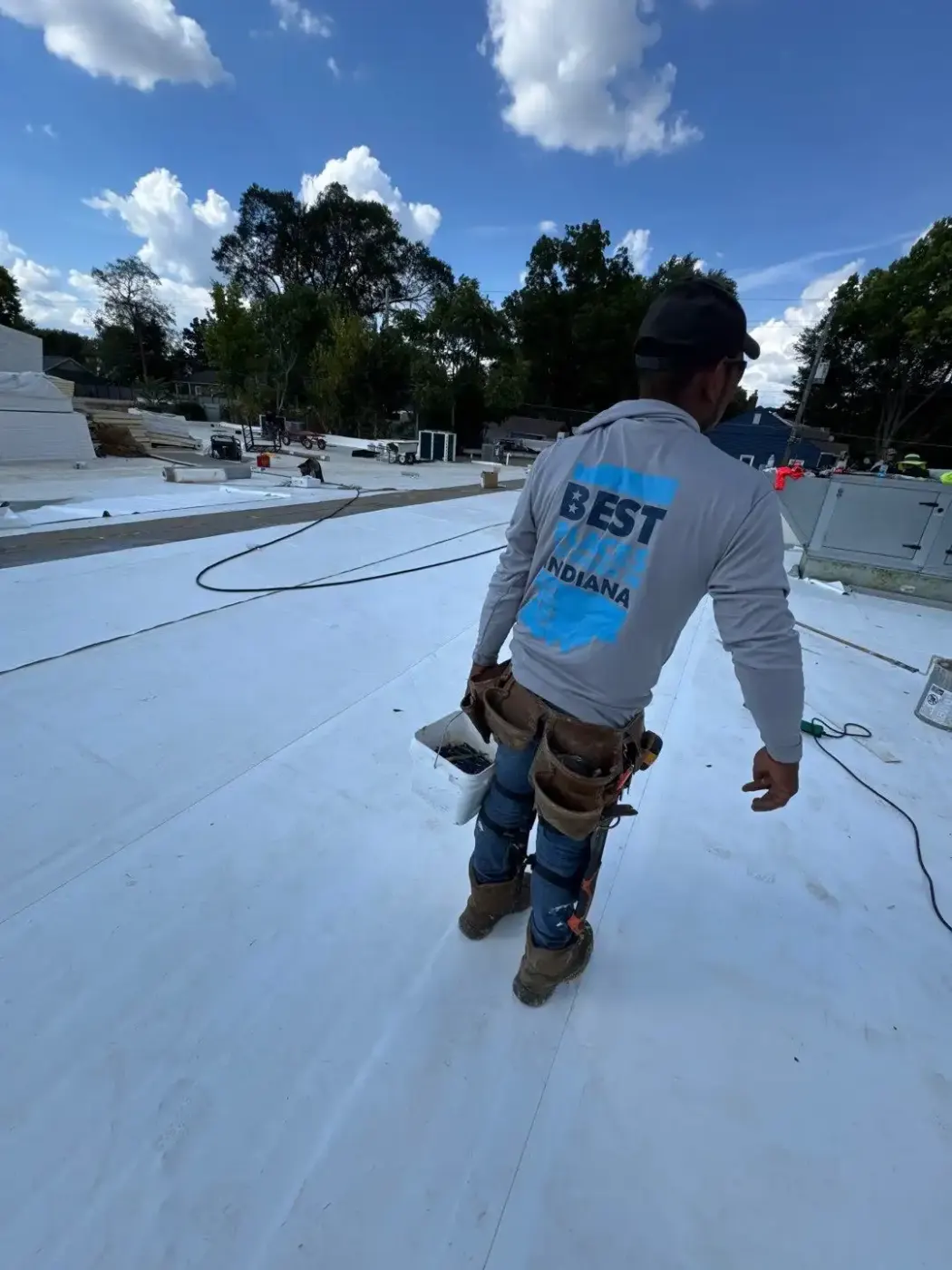 Flashing and seam work in Portage